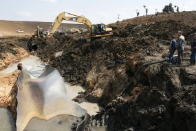 Взрыв на газопроводе ”Уренгой-Помары-Ужгород”