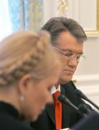 Viktor Yushchenko and Yuliya Timoshenko