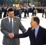 Oleg Tyagnibok and Petr Simonenko