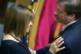 Анна Герман и Тарас Чорновил