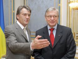 Виктор Ющенко и Рене ван дер Линден