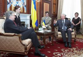 Александра Мороз и Рене ван дер Линден