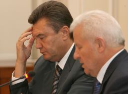 Встреча Мороза и Януковича с Кубишем