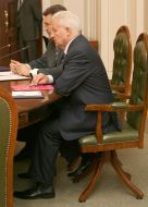 Встреча Мороза и Януковича с Кубишем