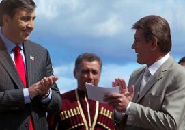 Виктор Ющенко и Михаил Саакашвили