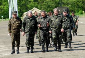Визит Гриценко на Яворовский полигон