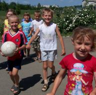 Children in a school camp