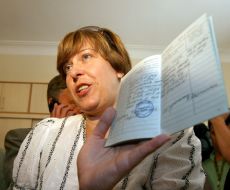 Delivering of work record cards to deputies