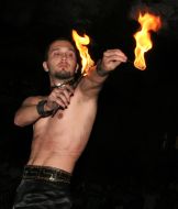 Opening of fire fountaine in Sevastopol