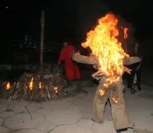 Opening of fire fountaine in Sevastopol