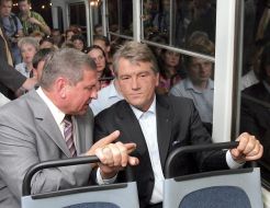 Visit of Viktor Yuschenko in Krivoy Rog