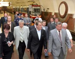 Visit of Viktor Yuschenko in Krivoy Rog