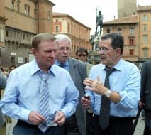 Leonid Kuchma and Romano Prodi