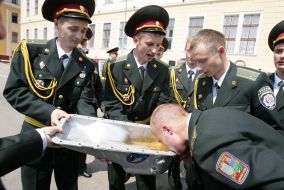 Officers graduation of the Lvov military institute of land forces of Ukraine