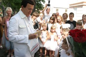 Visit of Iosif Kobzon in Dnepropetrovsk