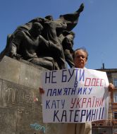 Meeting against setting of monument to Catherine II in Odessa