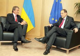 Виктор Ющенко и Хавьер Солана