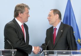 Виктор Ющенко и Хавьер Солана