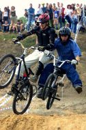 Participants of Extreme Biking contest