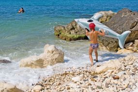 Rest on a wild beach