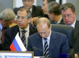 Vladimir Putin and Sergey Lavrov