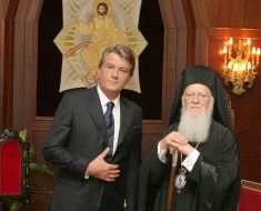 Віктор Ющенко і Варфоломій І