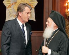 Віктор Ющенко і Варфоломій І
