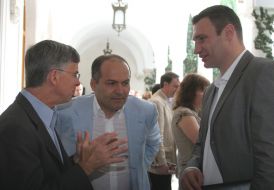 William Taylor, Victor Pinchuk and Vitaly Klichko