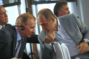Leonid Kuchma and Viktor Pinchuk