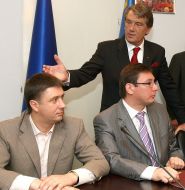 Viktor Yushchenko, Yuriy Lutsenko and Vyacheslav Kirilenko