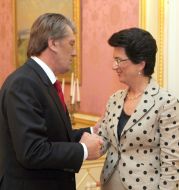 Виктор Ющенко и Нино Бурджанадзе