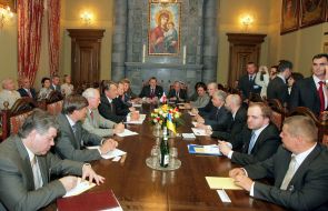 Meeting of Victor Yushchenko and Lekh Kachinsky