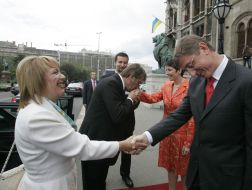 Ekaterina Yushchenko and Ferenc Gyurcsany
