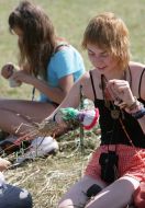 Master-class on making of straw dolls