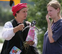 Master-class on making of straw dolls