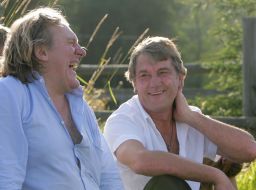 Victor Yushchenko and Gerard Depardieu