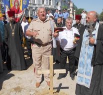 Rally against putting a monument to Ekaterina II