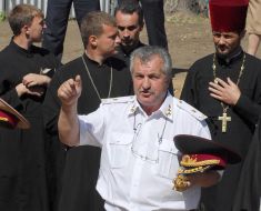 Rally against putting a monument to Ekaterina II