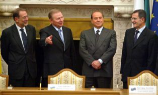 avier Solana, Leonid Kuchma, Silvio Berlusconi and Romano Prodi
