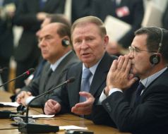 Leonid Kuchma, Silvio Berlusconi, Romano Prodi