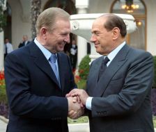 Leonid Kuchma and Silvio Berlusconi