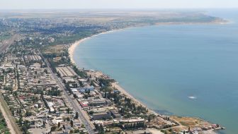 Coastline of district Peresip in Odessa