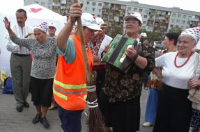 Пикетирование ЦИК сторонниками БЮТ