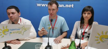 Yevgeny Baklanov, Pavel Viknyansky and Lidiya Zamaraeva