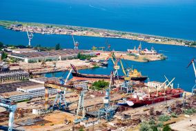 A shipbuilding factory in Kerch ”Zaliv”