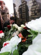 Relatives at Memorial