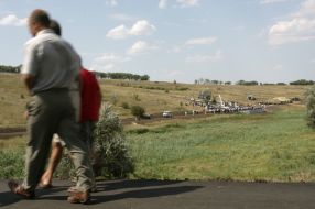 Relatives at Memorial