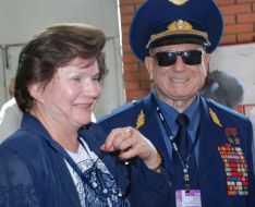 Валентина Терешкова та Олексій Леонов