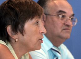 Aleksandr Vishnyak and Irina Bekeshkina