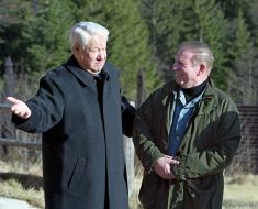 Leonid Kuchma and Boris Yeltsin